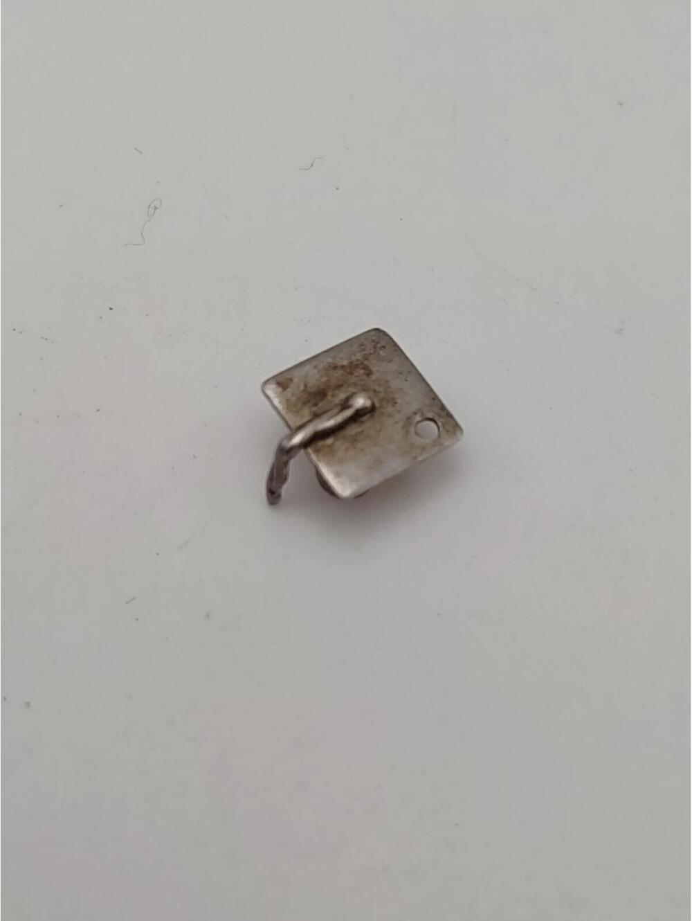 Vintage Sterling Graduation Cap Charm 925 Petite